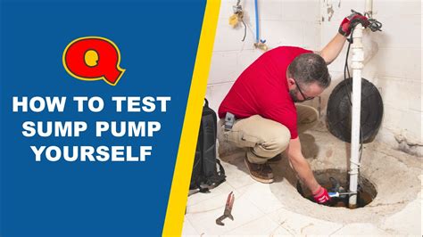 test sump pump yourself